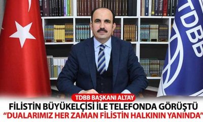 Başkan Altay: “Dualarımız Her Zaman Filistin Halkının Yanında”