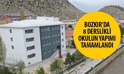 Bozkır’da 8 Derslikli Okulun Yapımı Tamamlandı