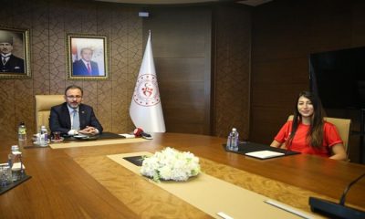 Bakan KASAPOĞLU Dünya Rekortmeni Fatma Uruk’u Kabul Etti