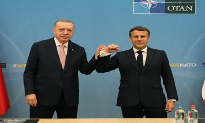 Cumhurbaşkanı Erdoğan, Fransa Cumhurbaşkanı Macron ile bir araya geldi