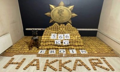 Hakkari Yüksekova’da 566 Kilogram Eroin Ele Geçirildi