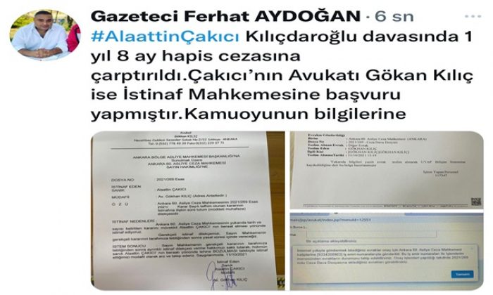 Çakıcı’nın Hapis Cezasına Açıklama Danışmanı ve Avukatından Geldi