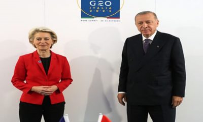 Cumhurbaşkanı Erdoğan, AB Komisyonu Başkanı Ursula von der Leyen ile görüştü