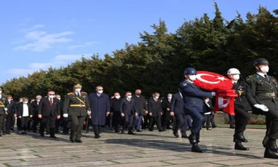 Cumhurbaşkanı Erdoğan, Anıtkabir’de düzenlenen törene katıldı