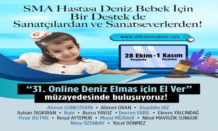 SMA Hastası Deniz Bebek İçin Bir Destek de Sanatseverlerden!