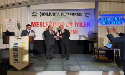 AK PARTİLİ VİRANŞEHİR BELEDİYE BAŞKANI SALİH EKİNCİ’YE ‘MESLEĞİNDE EN İYİLER’ ÖDÜLÜ