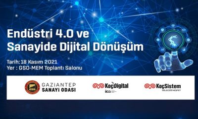 GSO VE KOÇSİSTEM İŞ BİRLİĞİNDE 18 KASIM 2021 PERŞEMBE GÜNÜ GERÇEKLEŞTİRİLECEK TOPLANTIDA, SANAYİDE DİJİTAL DÖNÜŞÜMÜN ÖNEMİ ANLATILACAK