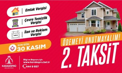 KARAKÖPRÜ BELEDİYESİNDEN VERGİ UYARISI