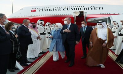 Cumhurbaşkanı Erdoğan Katar’da