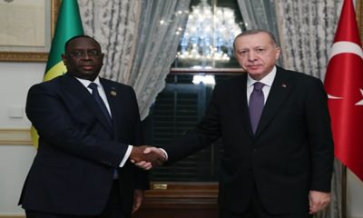 Cumhurbaşkanı Erdoğan, Senegal Cumhurbaşkanı Sall ile bir araya geldi