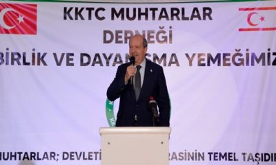 Cumhurbaşkanı Ersin Tatar dün akşam, KKTC Muhtarlar Derneği Birlik ve Dayanışma Yemeği’ne katıldı