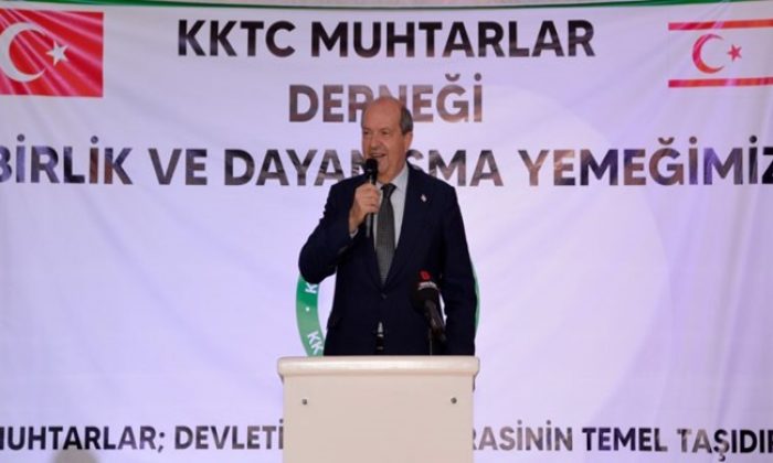 Cumhurbaşkanı Ersin Tatar dün akşam, KKTC Muhtarlar Derneği Birlik ve Dayanışma Yemeği’ne katıldı