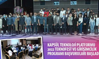 Kapsül Teknoloji Platformu 2022 TEKNOFEST ve Girişimcilik Programı Başvuruları Başladı