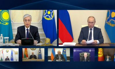 Kazakistan Cumhurbaşkanı, CSTO Kolektif Güvenlik Konseyi Olağanüstü Toplantısına katıldı