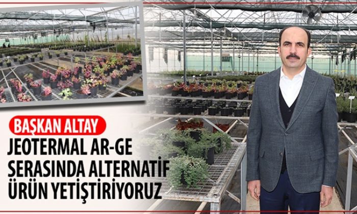 Başkan Altay: Jeotermal Ar-Ge Serasında Alternatif Ürün Yetiştiriyoruz