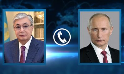 Devlet Başkanı Kassym-Jomart Tokayev, Rusya Federasyonu Devlet Başkanı Vladimir Putin ile telefon görüşmesi yaptı