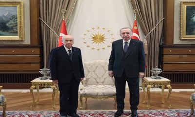 Cumhurbaşkanı Erdoğan, MHP Genel Başkanı Bahçeli’yi kabul etti