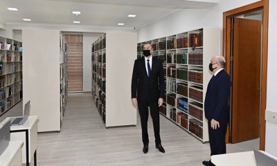 İlham Əliyev Azərbaycan İlahiyyat İnstitutunun yeni inzibati binasının açılışında iştirak edib