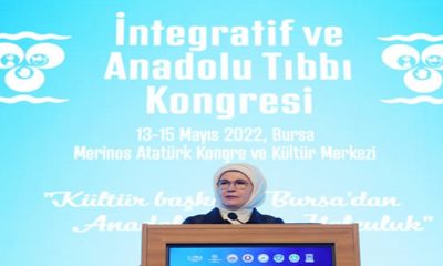 Emine Erdoğan, “İntegratif ve Anadolu Tıbbı Kongresi”ne katıldı