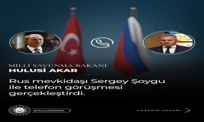 Millî Savunma Bakanı Hulusi Akar, Rusya Savunma Bakanı Sergey Şoygu ile Telefonda Görüştü