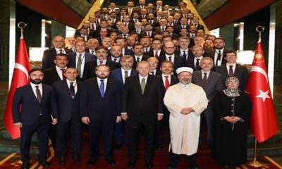 Cumhurbaşkanı Erdoğan, Diyanet İşleri Başkanlığı ataşeleri ve müşavirleriyle bir araya geldi