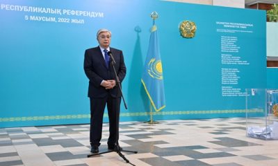 President Kassym-Jomart Tokayev Cast His Ballot in Nationwide Referendum