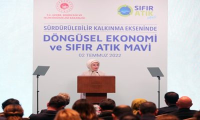 Emine Erdoğan, “Sürdürülebilir Kalkınma Ekseninde Döngüsel Ekonomi ve Sıfır Atık Mavi” programına katıldı