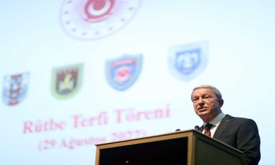 Üst Rütbeye Terfi Eden Personel İçin Millî Savunma Bakanlığında Tören Düzenlendi