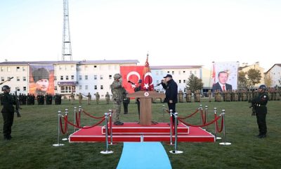 Millî Savunma Bakanı Hulusi Akar, Cumhurbaşkanımız Sn. Erdoğan Adına 3’üncü Topçu Alay Komutanlığına Sancak Tevdi Etti