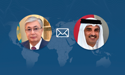 President Kassym-Jomart Tokayev sent a congratulatory telegram to Amir of Qatar Sheikh Tamim bin Hamad Al Thani