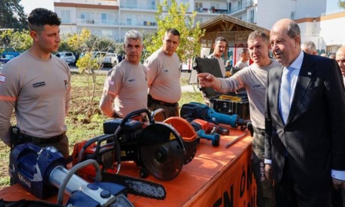 Cumhurbaşkanı Ersin Tatar, Sivil Savunma Teşkilatı Başkanlığı Lefke Bölge Müdürlüğü hizmet binasının açılışını gerçekleştirdi