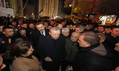 Cumhurbaşkanı Erdoğan, Adana’da deprem bölgesinde incelemelerde bulundu