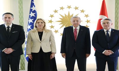 Cumhurbaşkanı Erdoğan, Bosna Hersek Devlet Başkanlığı Konseyi üyeleri ile görüştü