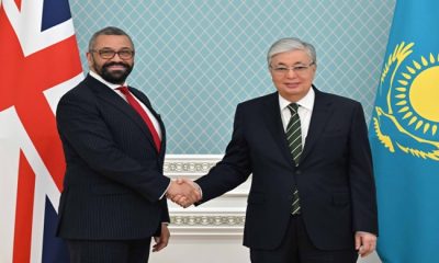 President Kassym-Jomart Tokayev meets with UK Secretary of State James Cleverly