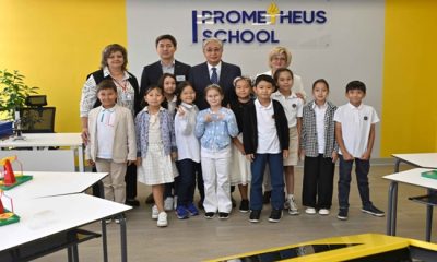 Глава государства посетил школу Prometheus School