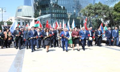 YAP nümayəndələri Şəhidlər Xiyabanını və “Türk şəhidliyi” abidəsini ziyarət ediblər