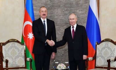 İlham Aliyev Bişkek’te Rusya Devlet Başkanı Vladimir Putin ile görüştü