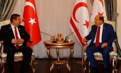 TURKKON GENEL BAŞKANI MURAT ÇOBANOĞLU KKTC CUMHURBAŞKANI ERSİN TATAR İLE ANKARA `DA GÖRÜŞTÜ