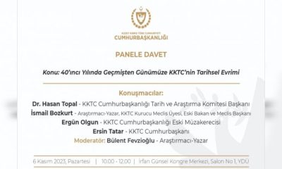 “40’ncı Yılında Geçmişten Günümüze KKTC’nin Tarihsel Evrimi” konulu panel düzenleniyor