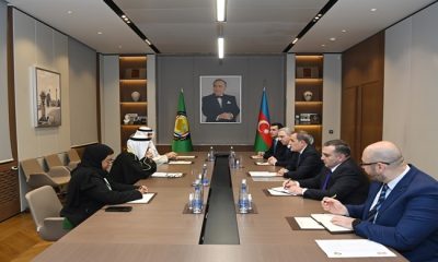 Nazir Ceyhun Bayramovun Körfəz Əməkdaşlıq Şurasının Baş katibi Casim Əl-Budeyvi ilə görüşünə dair mətbuat məlumatı