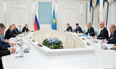 Қасым-Жомарт Тоқаев пен Владимир Путин шағын құрамда келіссөз жүргізді