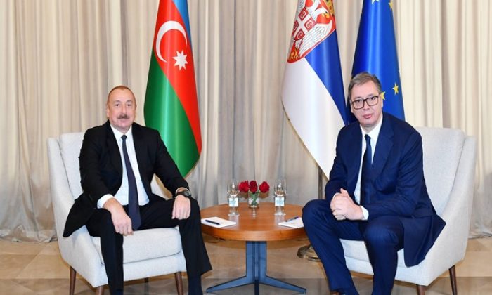 İlham Aliyev, Sırbistan Cumhurbaşkanı Aleksandar Vučić ile birebir ve kapsamlı görüşmelerde bulundu