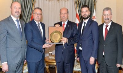 Cumhurbaşkanı Ersin Tatar, Batı Trakya Türkleri Dayanışma Derneği yetkililerini kabul etti