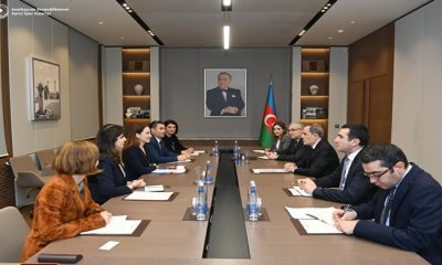 Nazir Ceyhun Bayramovun UNICEF-in Avropa və Mərkəzi Asiya ölkələri üzrə regional direktoru, Avropada qaçqın və miqrant məsələləri üzrə xüsusi əlaqələndirici Regina de Dominitsis ilə görüşünə dair mətbuat məlumatı