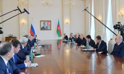 İlham Aliyev Rusya Hükümeti Başkanı ile görüştü