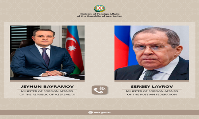 Press release on the telephone conversation between Minister Jeyhun Bayramov and the Minister of Foreign Affairs of the Russian Federation Sergey Lavrov