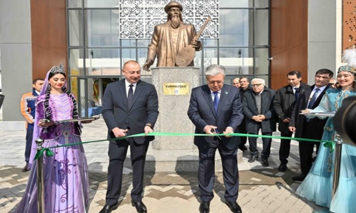 Devlet başkanı Fuzuli’deki Kurmangazi Çocuk Yaratıcılık Merkezi’nin açılış törenine katıldı