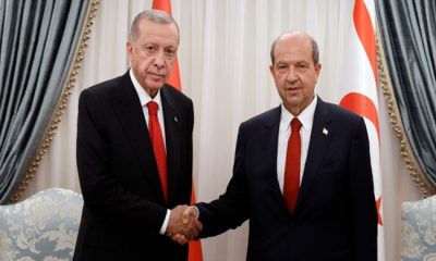 Cumhurbaşkanı Ersin Tatar, Türkiye Cumhuriyeti Cumhurbaşkanı Recep Tayyip Erdoğan’la bayramlaştı